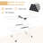 Rebrilliant Folding Clothes Drying Rack 2-tier Metal Laundry Drying Rack Laundry Drying Rack