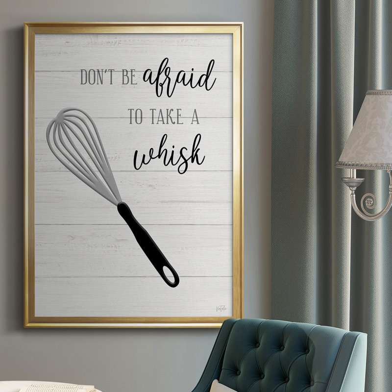 " Take A Whisk ", Gold Paper, 42.5" H x 30.5" W x 1" D