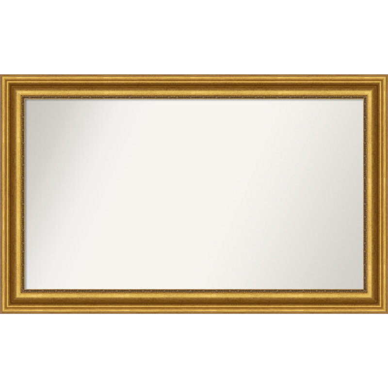 Miroir de salle de bain Jashawna, 30,75 po x 49,75 po, Doré
