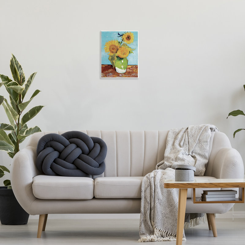 «Van Gogh Sunflowers», art mural sur bois par Andrea Haase
