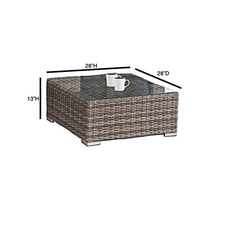 Outdoor Wicker Seating Group With Cushions