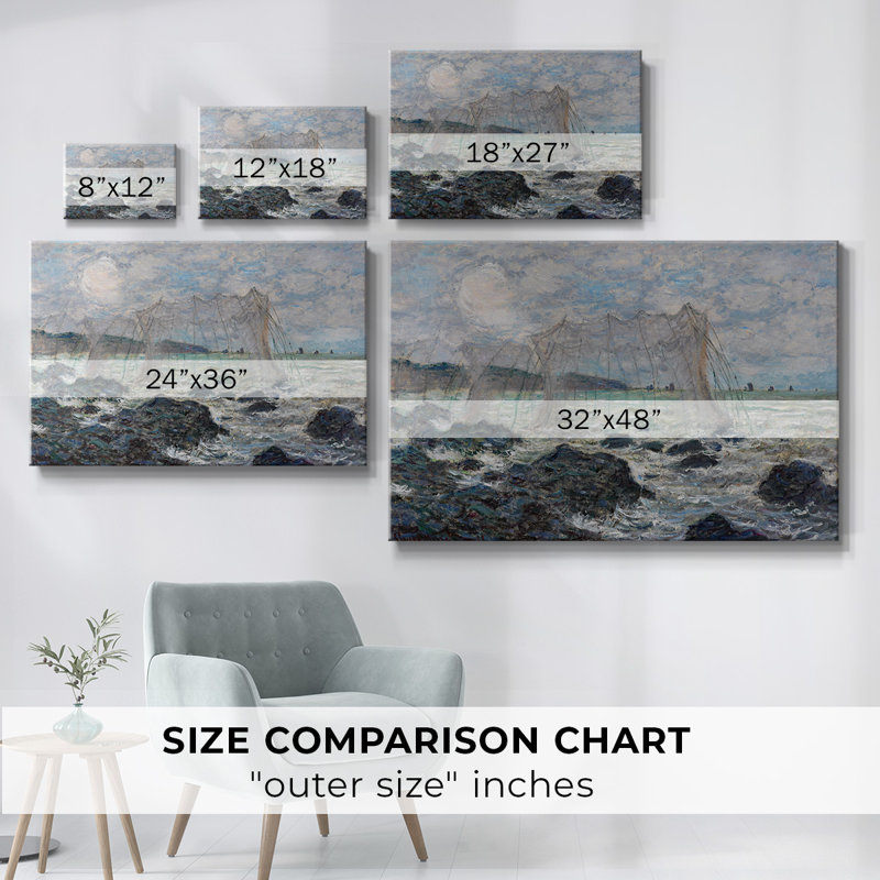 Monet - Toile tendue avec châssis, H 12 po x l 18 po