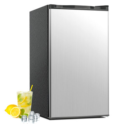 Simzlife 3.2 cu. ft. Freestanding Small Fridge with Freezer for Dorm, College, Office