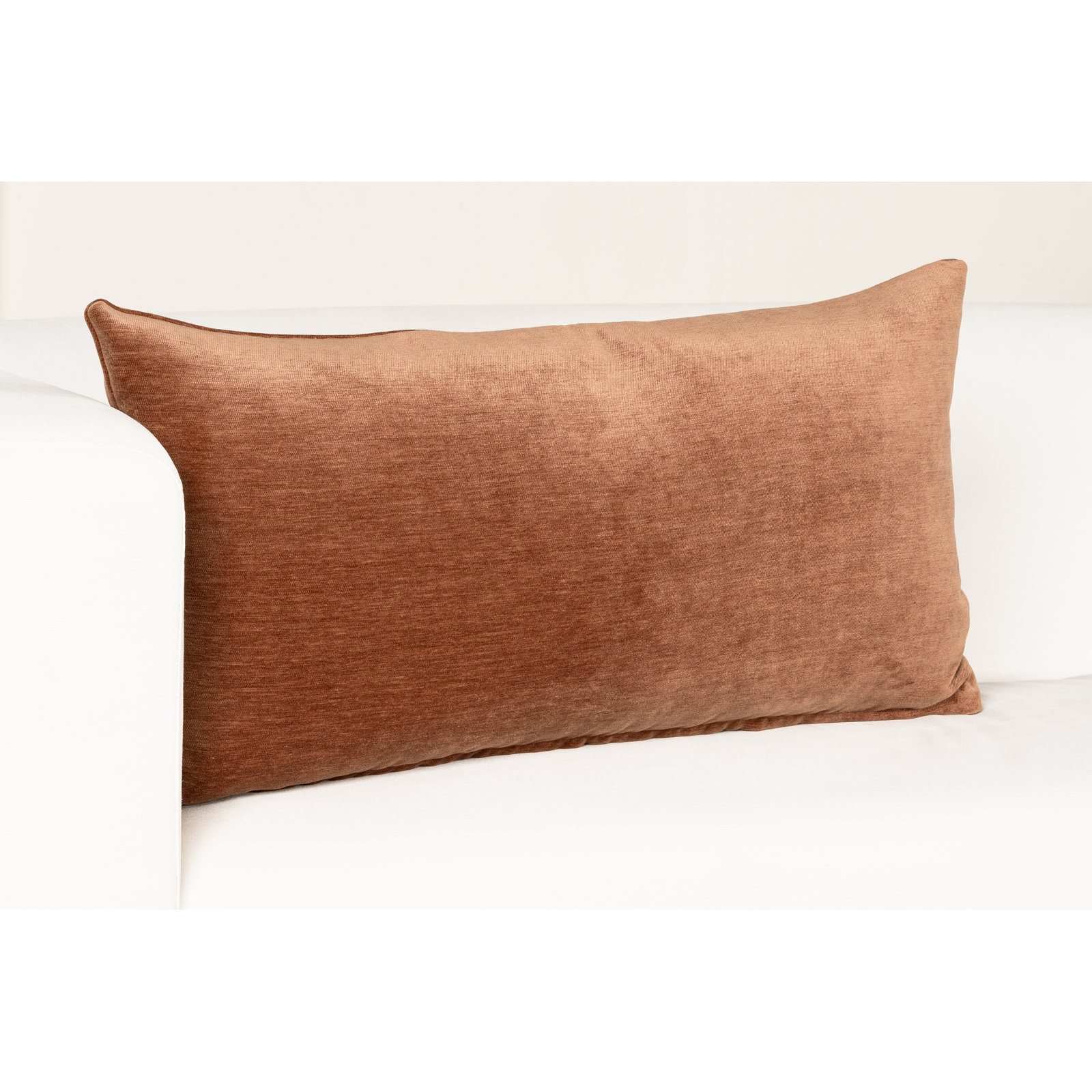 Renley Throw Pillow, Rust, 36" x 14", Polyfill