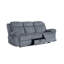 Canapé inclinable en velours gris Zubaida-112952915