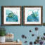 «Delray Sea Turtle I», ensemble de 2 peintures-997744222-997744223