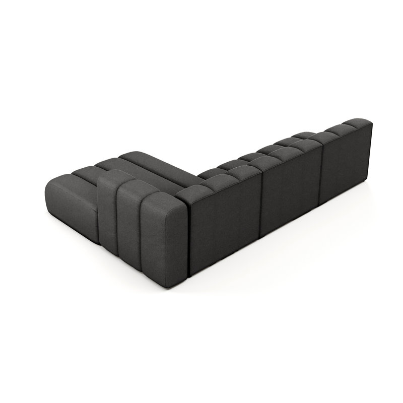 1 Seater Velvet Sofa & Chaise