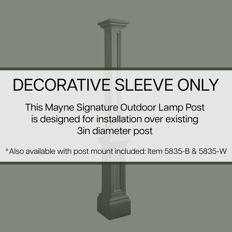 Signature Lamp Post (no Mount), Black