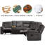 Canapé modulaire inclinable Akul-202534493