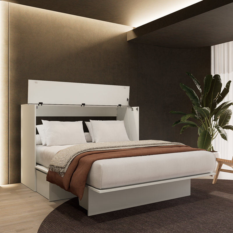 Freestanding Cabinet Bed, White