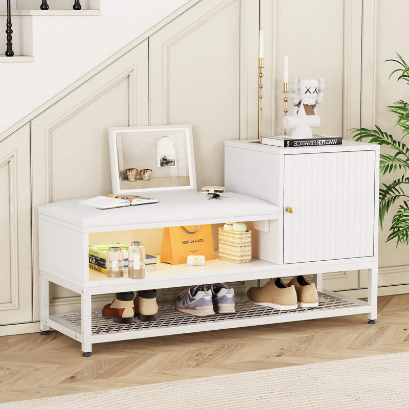 Rosaliz 8 Pair Shoe Storage Bench