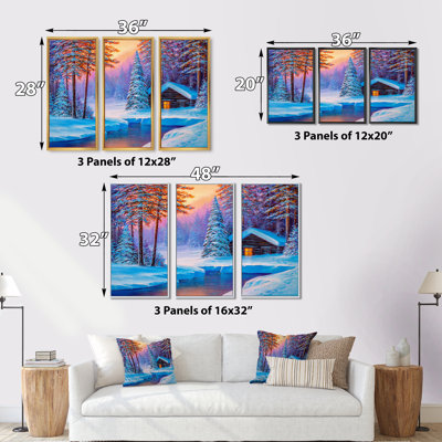 " Unknown " 3 - Pieces Painting Print