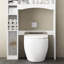 Rangement autoportant au-dessus de la toilette au design moderne