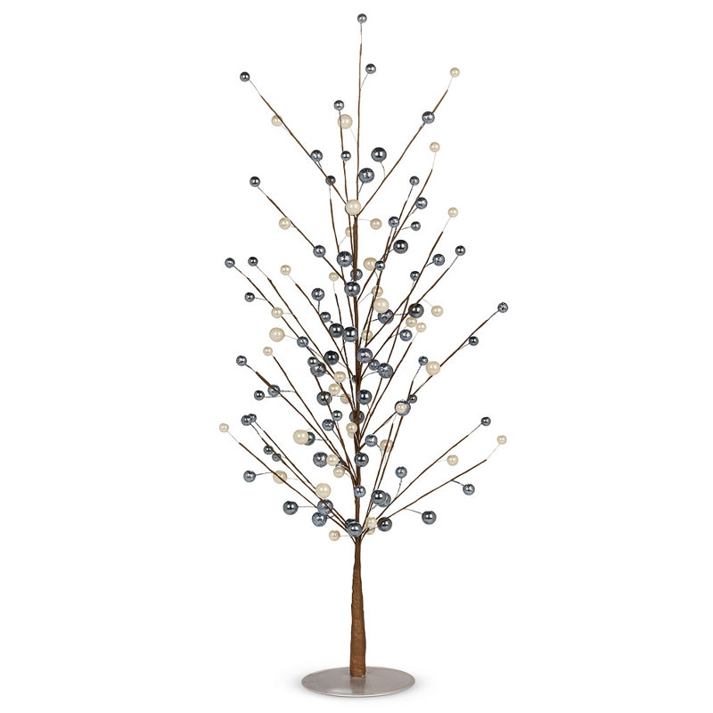 Boule décorative, Gris charbon / perle