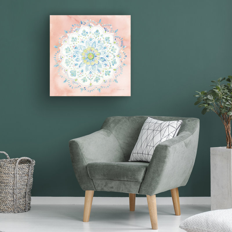 Œuvre sur toile «bol Danhui Nai Jaipur V», H 14 po x l 14 po