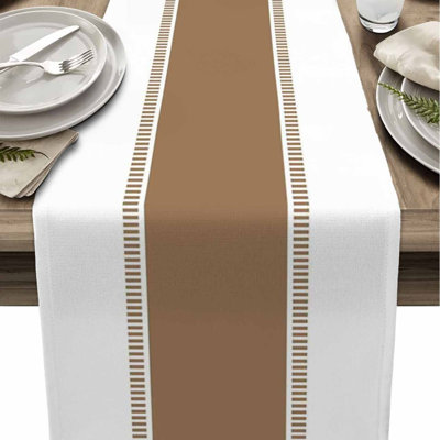 Modern Striped Blended Linen Tablecloth