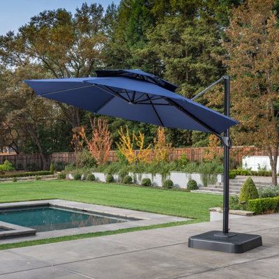 126 " W Octagonal Cantilever Umbrella with Crank Lift