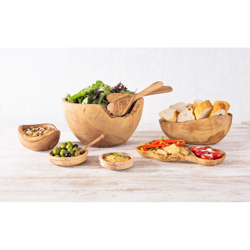 August Grove Everest Wood Salad Bowl