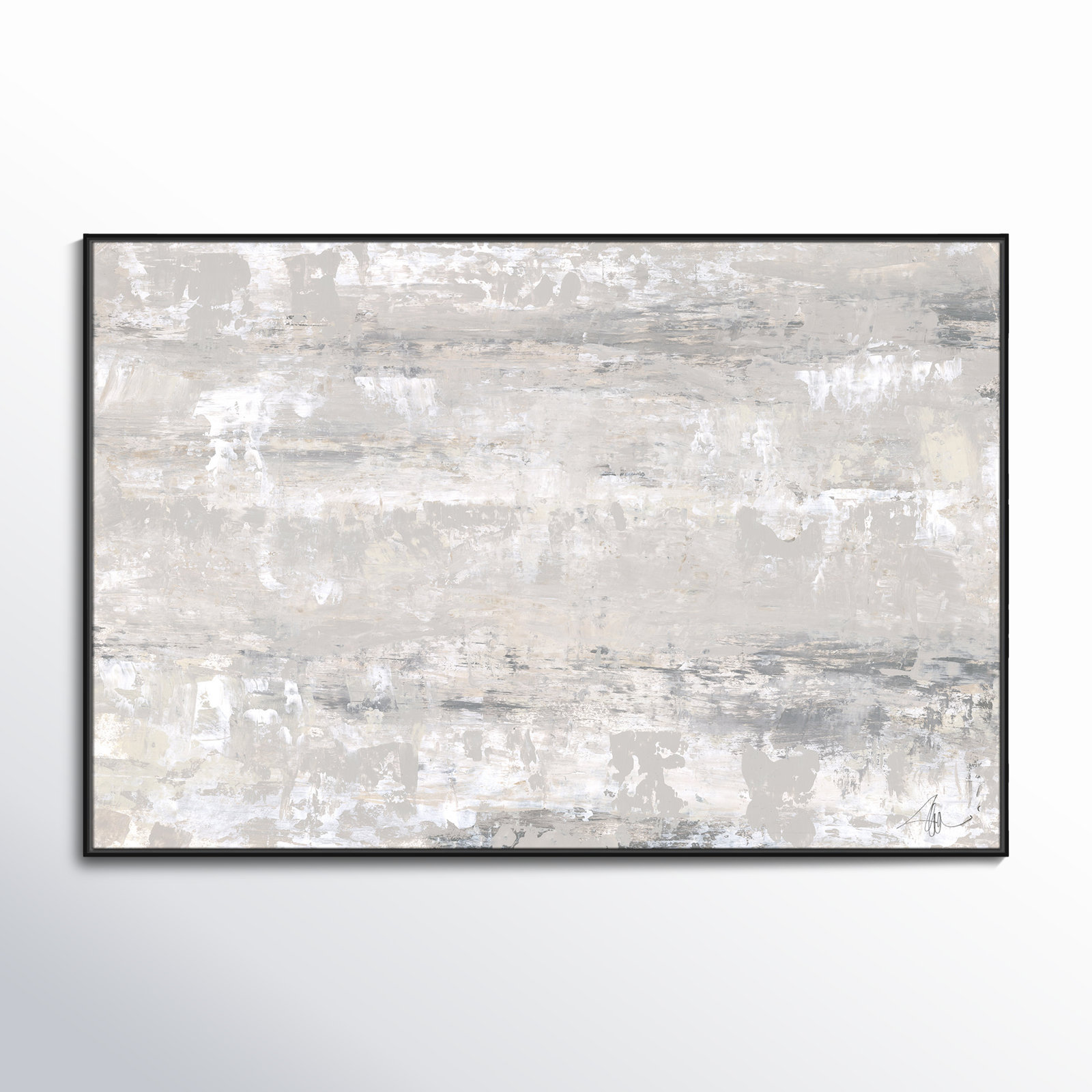 Tryston "Desert Winds" Print by Filippo Ioco, 41.5" H x 61.5" W x 2" D, Black Framed Canvas