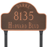 Lexington 3-Line Lawn Address Plaque