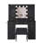 Durnan Vanity & Stool ,LED Lights And Power Outlet, Bedroom Makeup Vanity Table With 2 Glass Storage Cabinet And 7 Drawers-1264820923