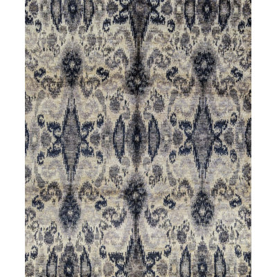 Hand-Knotted High-Quality Green Area Rug