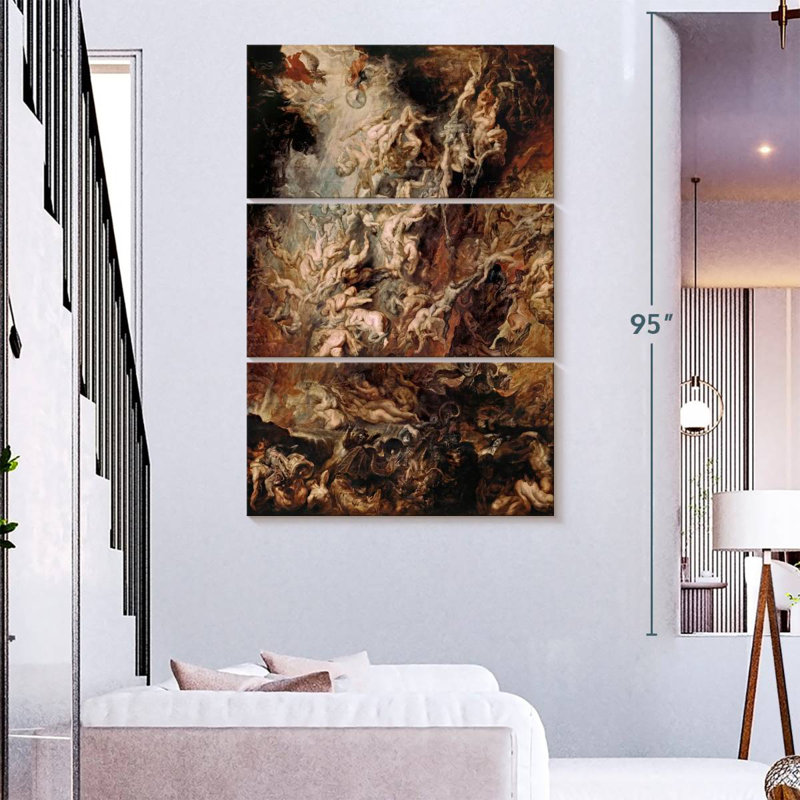 Fall Of The Damned, 74" H x 48" W