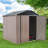 6 ft. W x 6 ft. D Metal Storage Shed