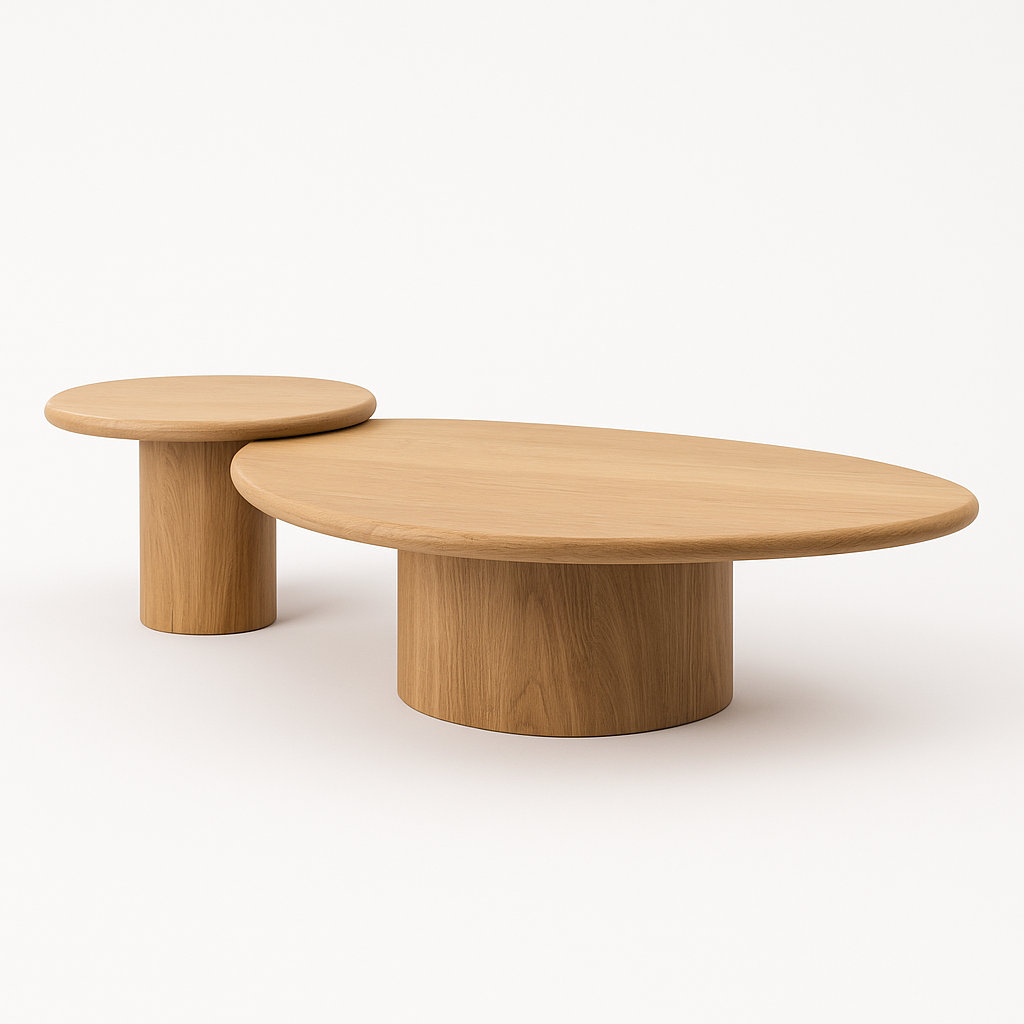 Latitude Run Nonee Solid Wood Nesting Coffee Table
