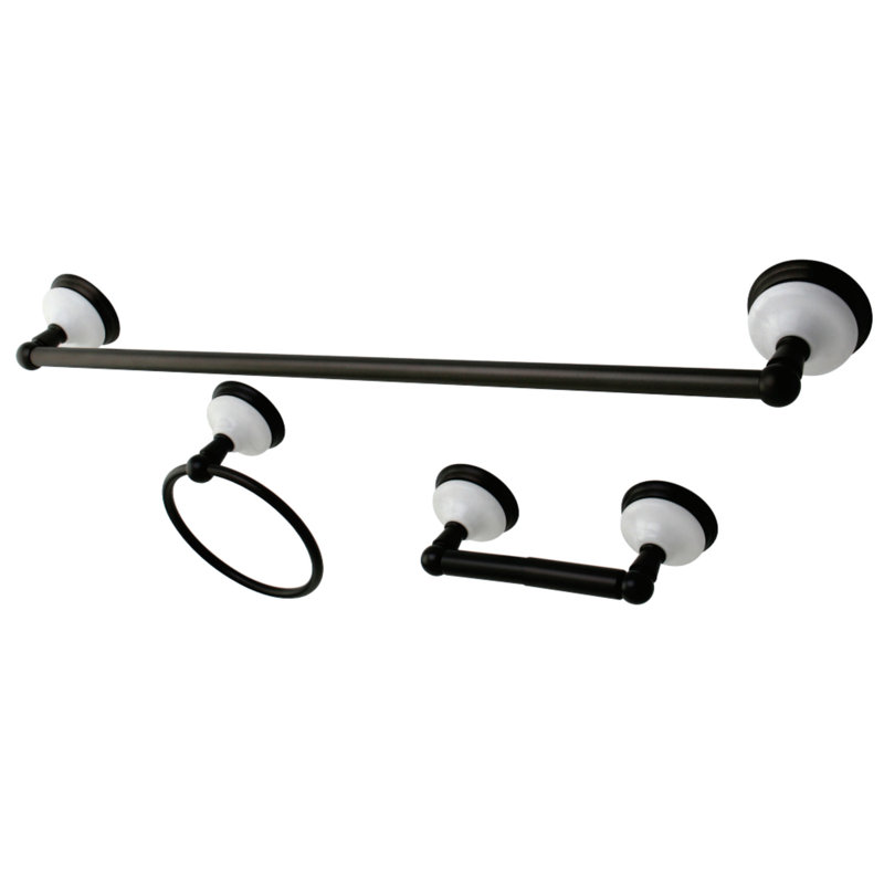 Kingston Brass Victorian 3-Piece Bathroom Hardware Set, Oil Rubbed Bronze