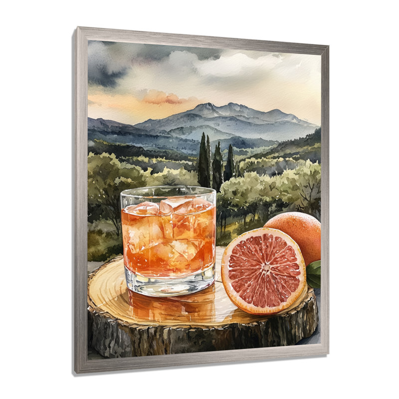 Gioula - Food & Beverage Canvas Prints, H 20 po x l 12 po, Reproduction encadrée d'une seule photo, Argent argent