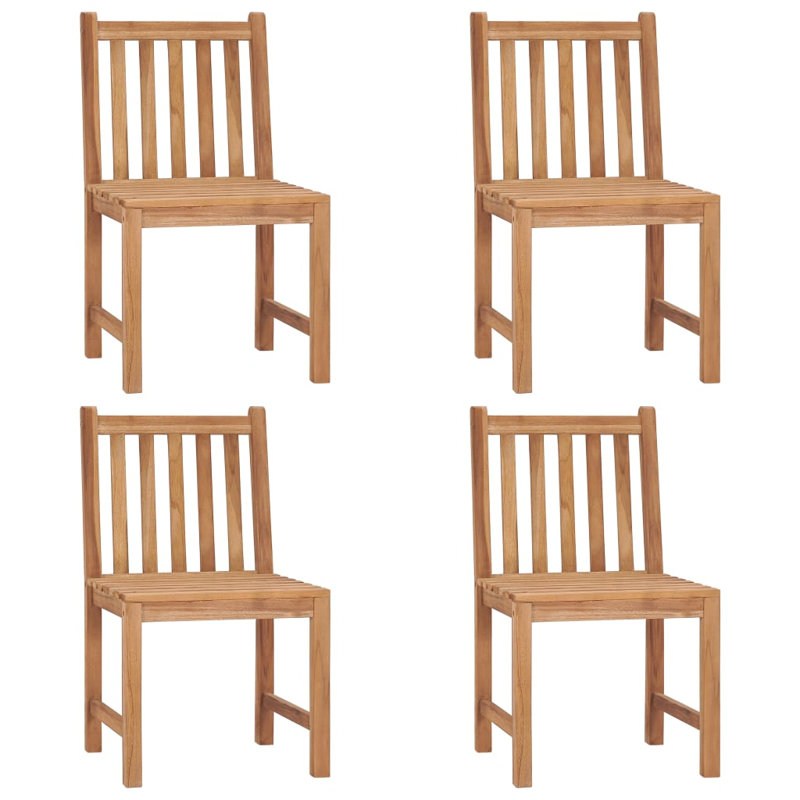 Bryantjr Teak Patio Chair with Cushions, Light Blue