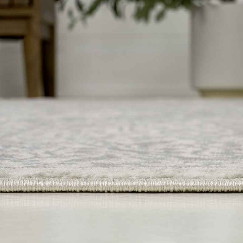 Lilith Vintage Medallion Cream Rug, Rectangle 7'9" x 10'