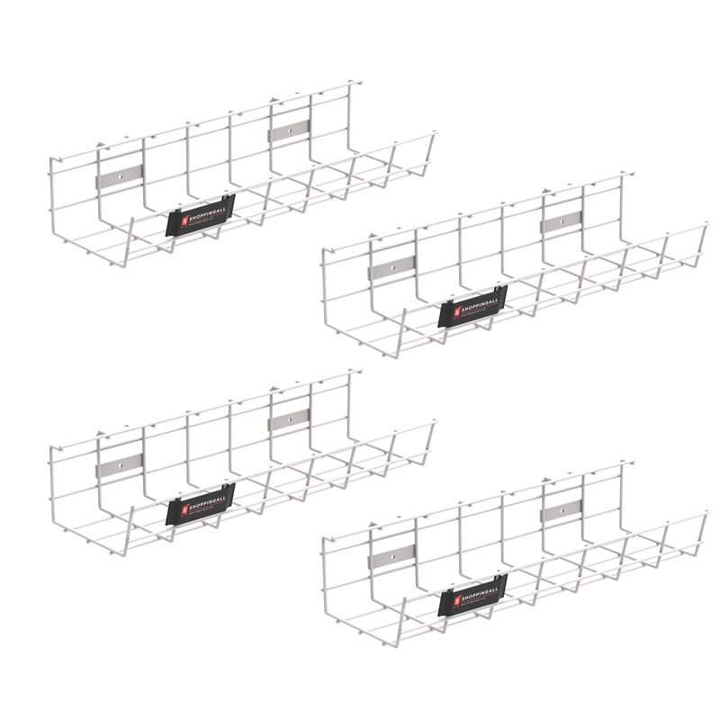 Plateau de rangement pour câbles sous le bureau