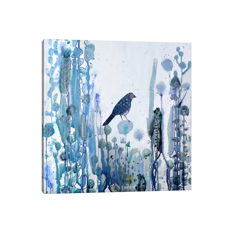 L'heure Bleue by Sylvie Demers - Wrapped Canvas Painting, 30.48 cm H x 30.48 cm W