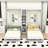 Dual Twin Murphy Beds with Headboard and Convertible Shelf-1599759220