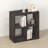 4-Cube Bookcase, Thick Frame, Black Dark Oak-120436670-119847680