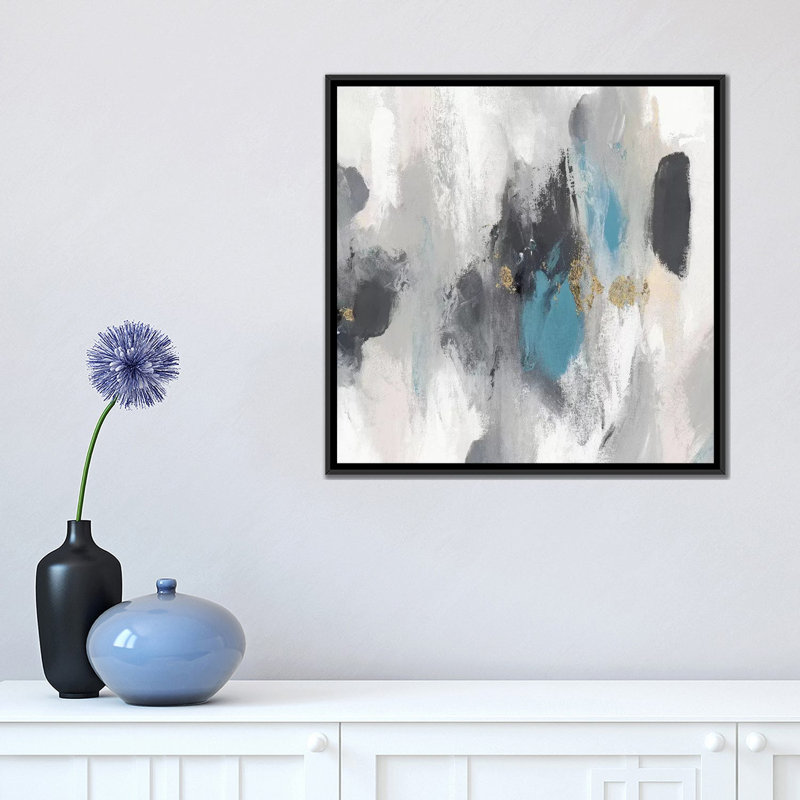 « gray days i », impression sur toile, Toile avec cadre noir, H 18 po x l 18 po x P 1,5 po