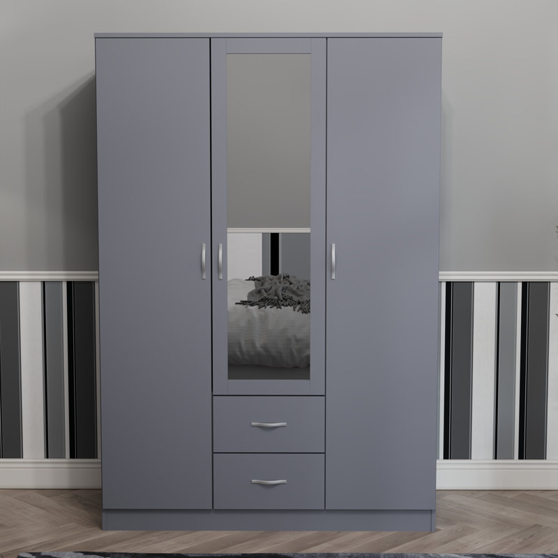 Maybery MDF & Particleboard Wardrobe, Grey