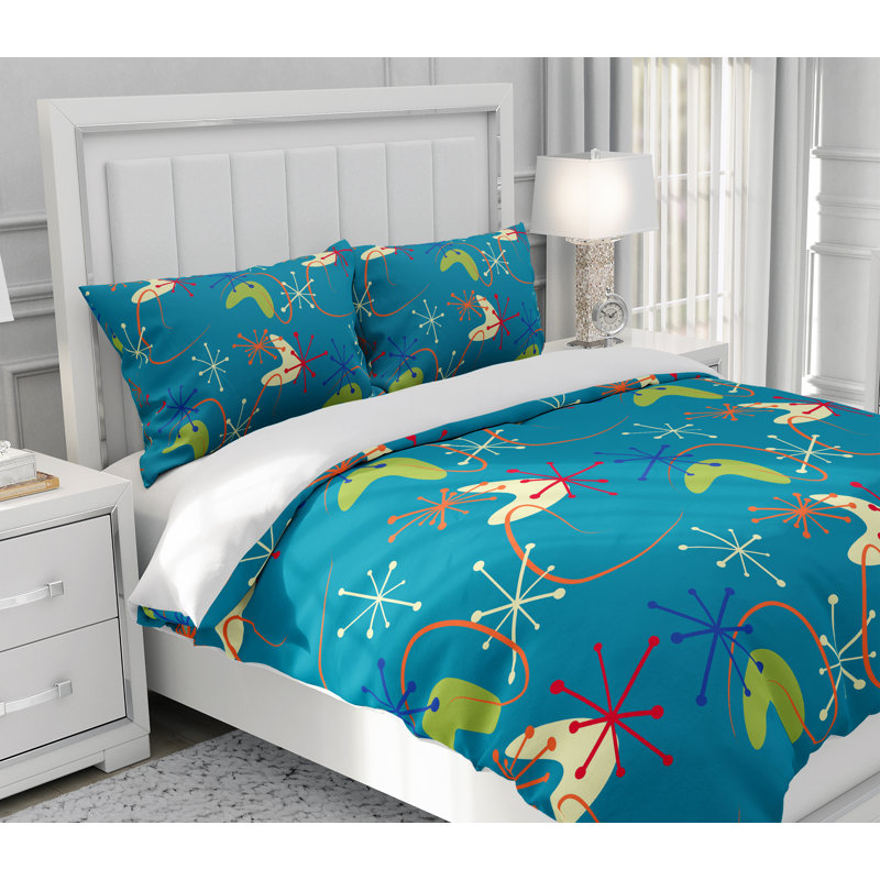 Abstract Duvet Cover, King Duvet Cover + 2 King Shams