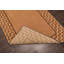 Tapis brun clair en laine crocheté Tiemann
