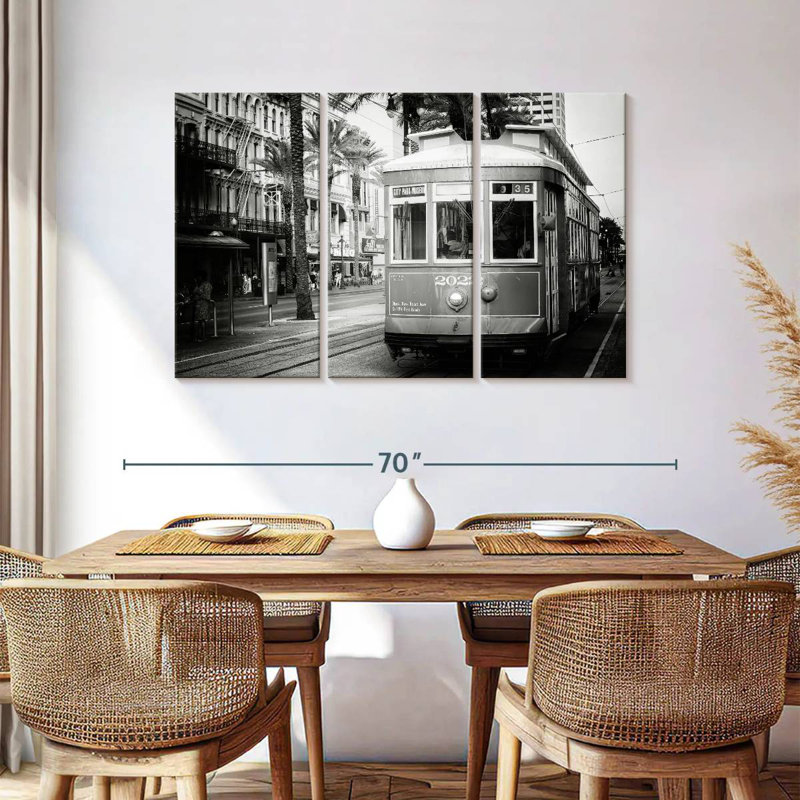 Mehar Black NOLA - Streetcar New Orleans, H 36 po x l 57 po