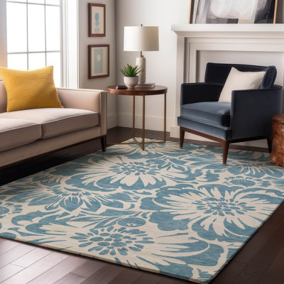 Premium Machine Washable Cerrito AMF551 Denim Rug