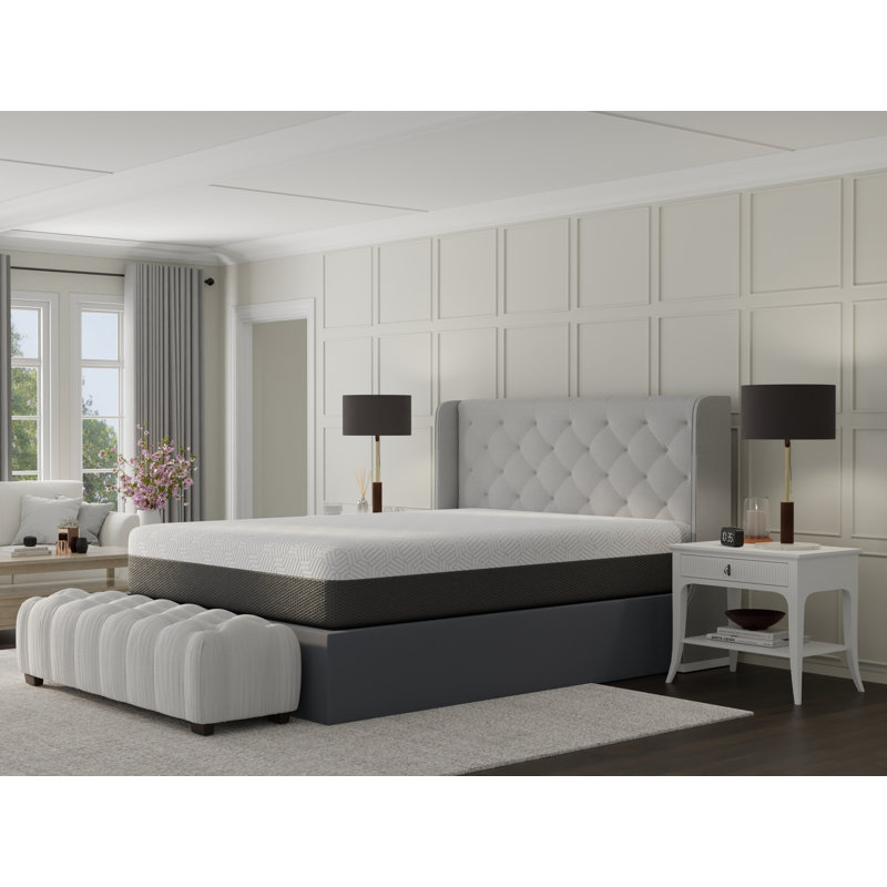 Matelas simple moelleux 12 po Pur Chill avec tissu rafraîchissant à changement de phase, Lit simple
