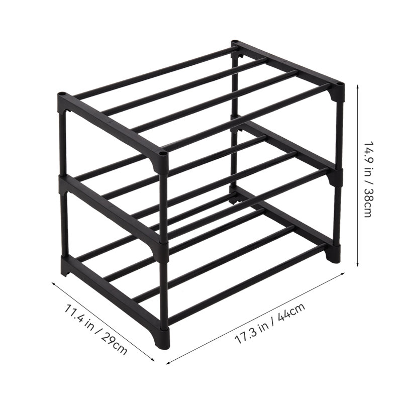 3 Pair Shoe Rack