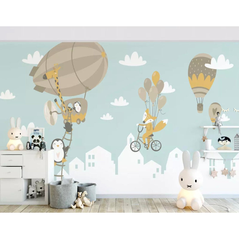 Papier peint amovible Big Air Balloon Kids, L 105,96 po x l 187 po