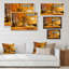 «Yellow Autumn Artistic Forest By The Lake», reproduction sur toile-1052212090-1052212095