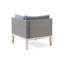 Coin de loft gris, fabrication artisanale en bois et en mélange, coussins d'eau, tables d'appoint pratiques, couleur d'assemblage requise, fabrication, pratique