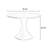 Black Round Solid Wood Dining table-1015780846