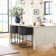 27" H Counter Height Bar Stools Set Of 2, Modern Barrel Counter Stools With Backrest And Arms, Metal Frames, Linen Fabric Upholstered Accent Barstools For Kitchen Island